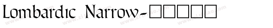 Lombardic Narrow字体转换